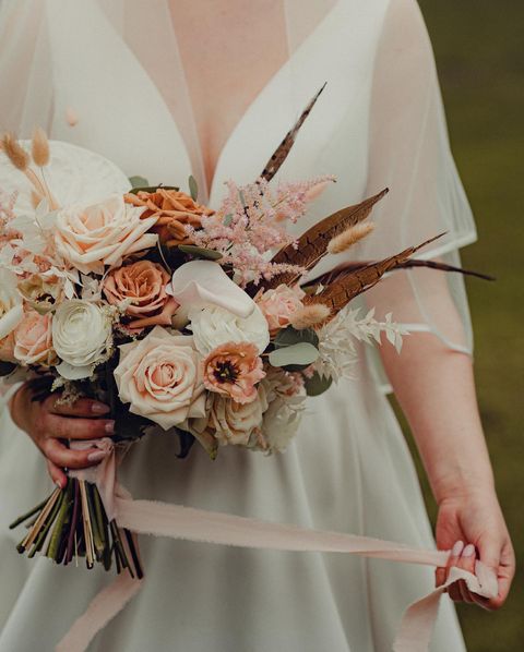Bride and Flowers